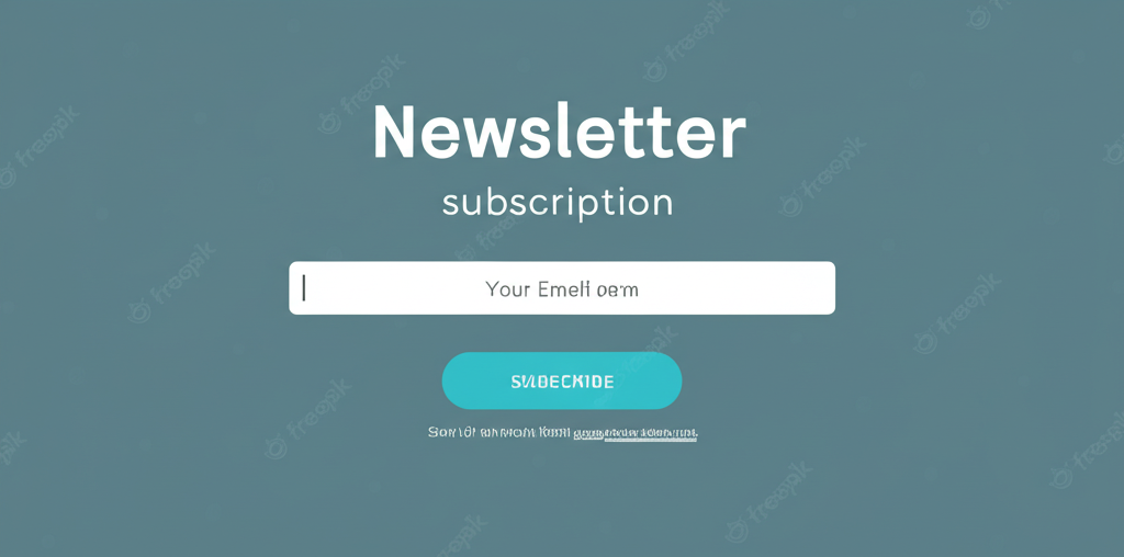 Newsletter subscription form example
